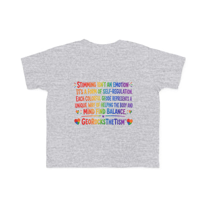 "Music Lover" Stimming Geode Autism Self Sensory Regulation Toddler Tee
