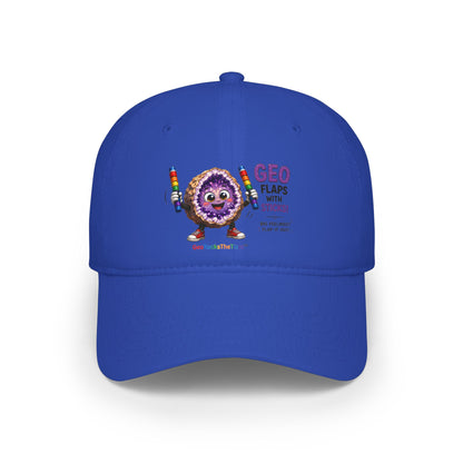 "Geo Flaps with Sticks" Stimming Geode -Autism Self Sensory Regulation Cap