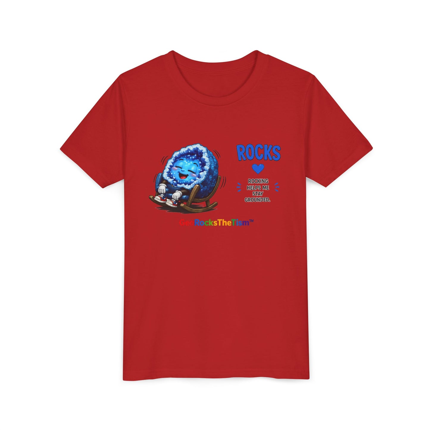 "Rocking" Stimming Geode -Autism Self Sensory Regulation Youth Tee