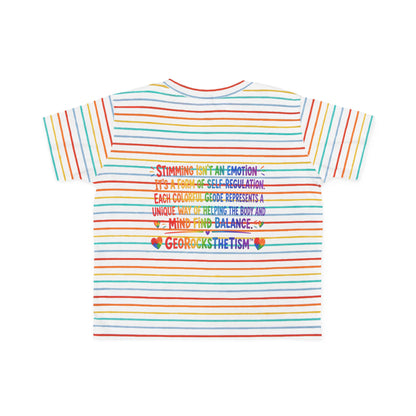 "Geo Flaps with Sticks" Stimming Geode Autism Self Sensory Regulation Toddler Tee