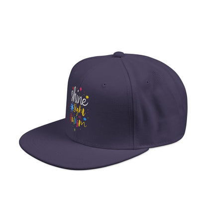 Shine Light Autism Colorful Snapback