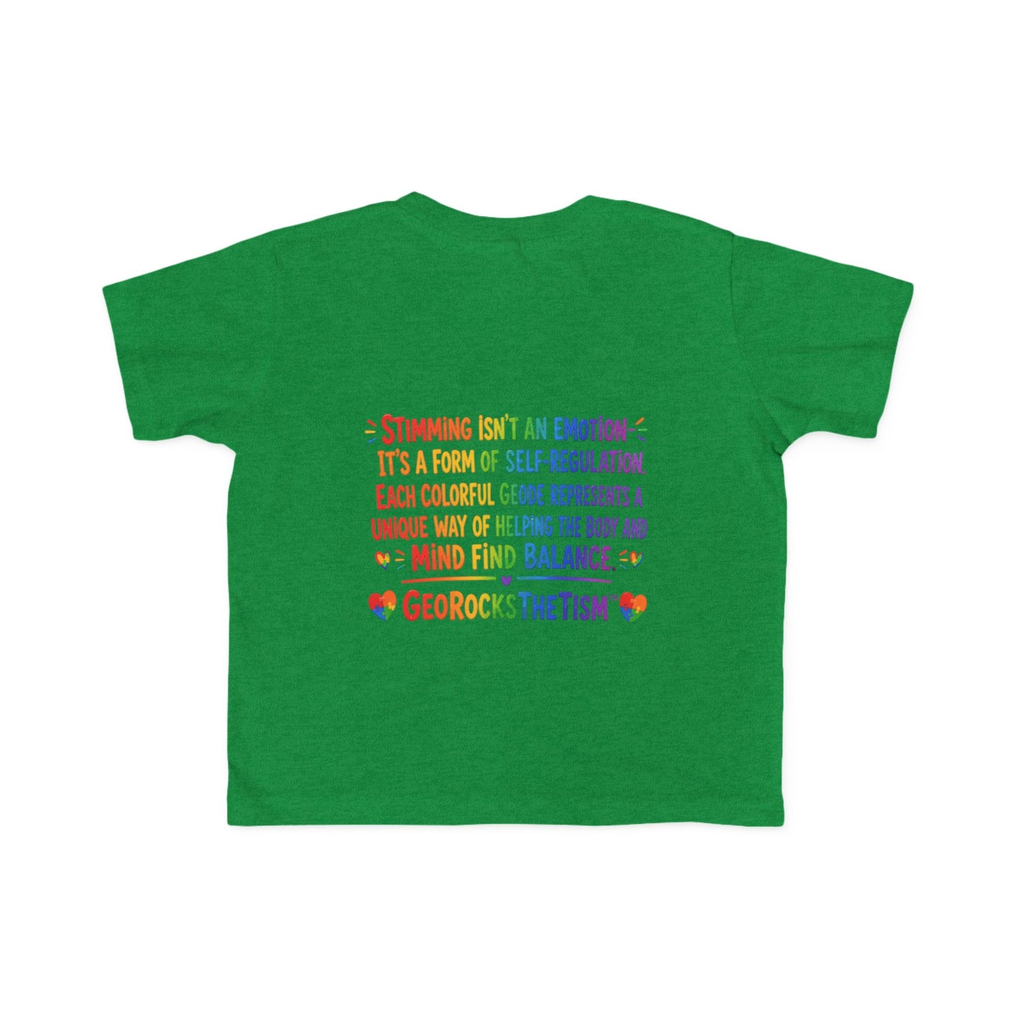 “Covers Eyes Sometimes” Stimming Geode Autism Self Sensory Regulation Toddler Tee