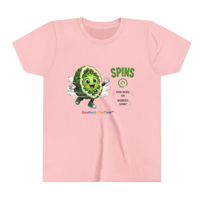 "Spins" Stimming Geode -Autism Self Sensory Regulation Youth Tee