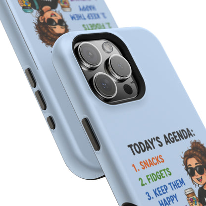 Nurse Mom Magnetic Impact-Resistant Phone Case — "Today's Agenda" Cute ER/Healthcare Gift - Geo Rocks The 'Tism