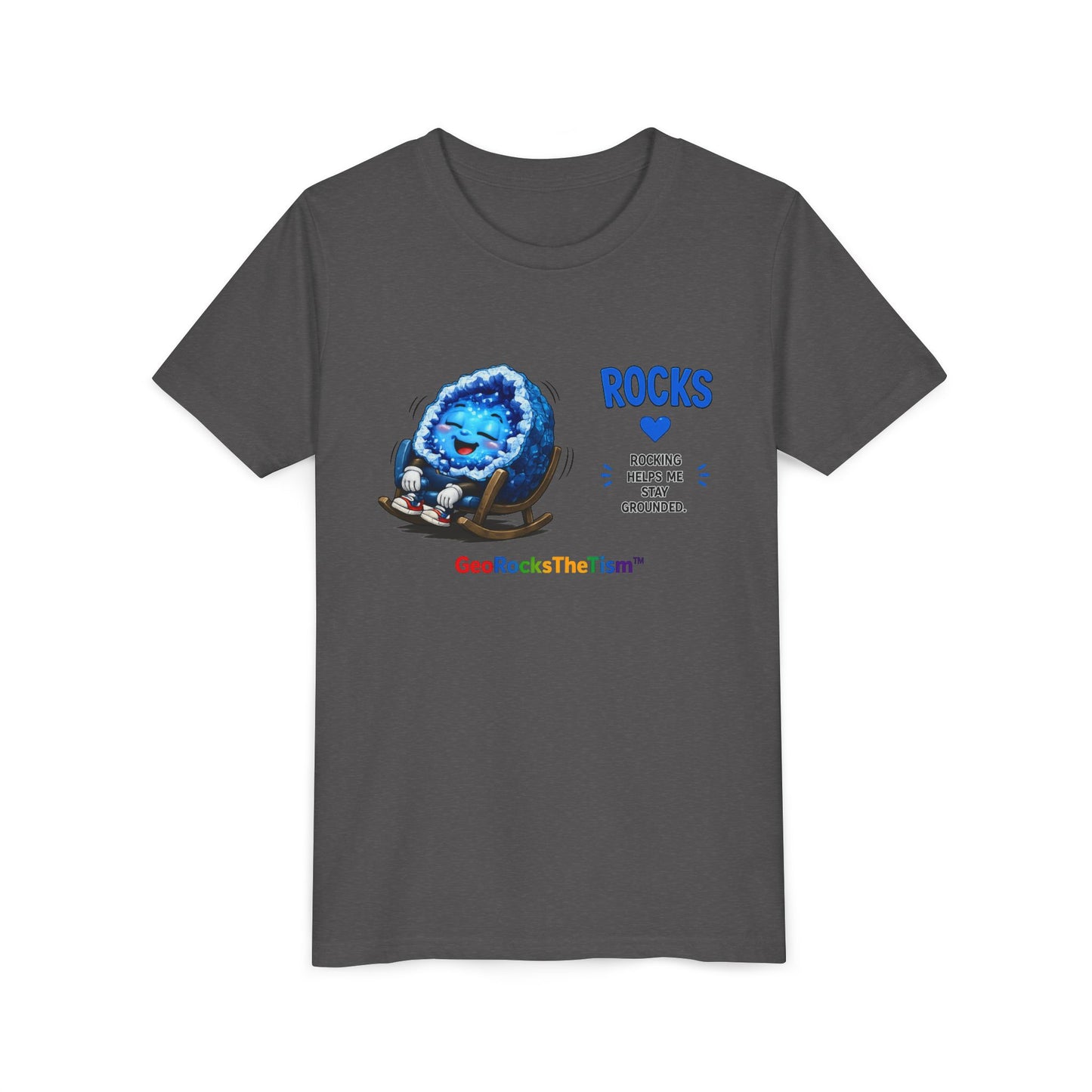 "Rocking" Stimming Geode -Autism Self Sensory Regulation Youth Tee
