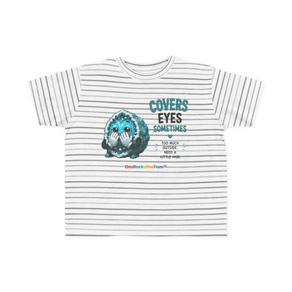 “Covers Eyes Sometimes” Stimming Geode Autism Self Sensory Regulation Toddler Tee