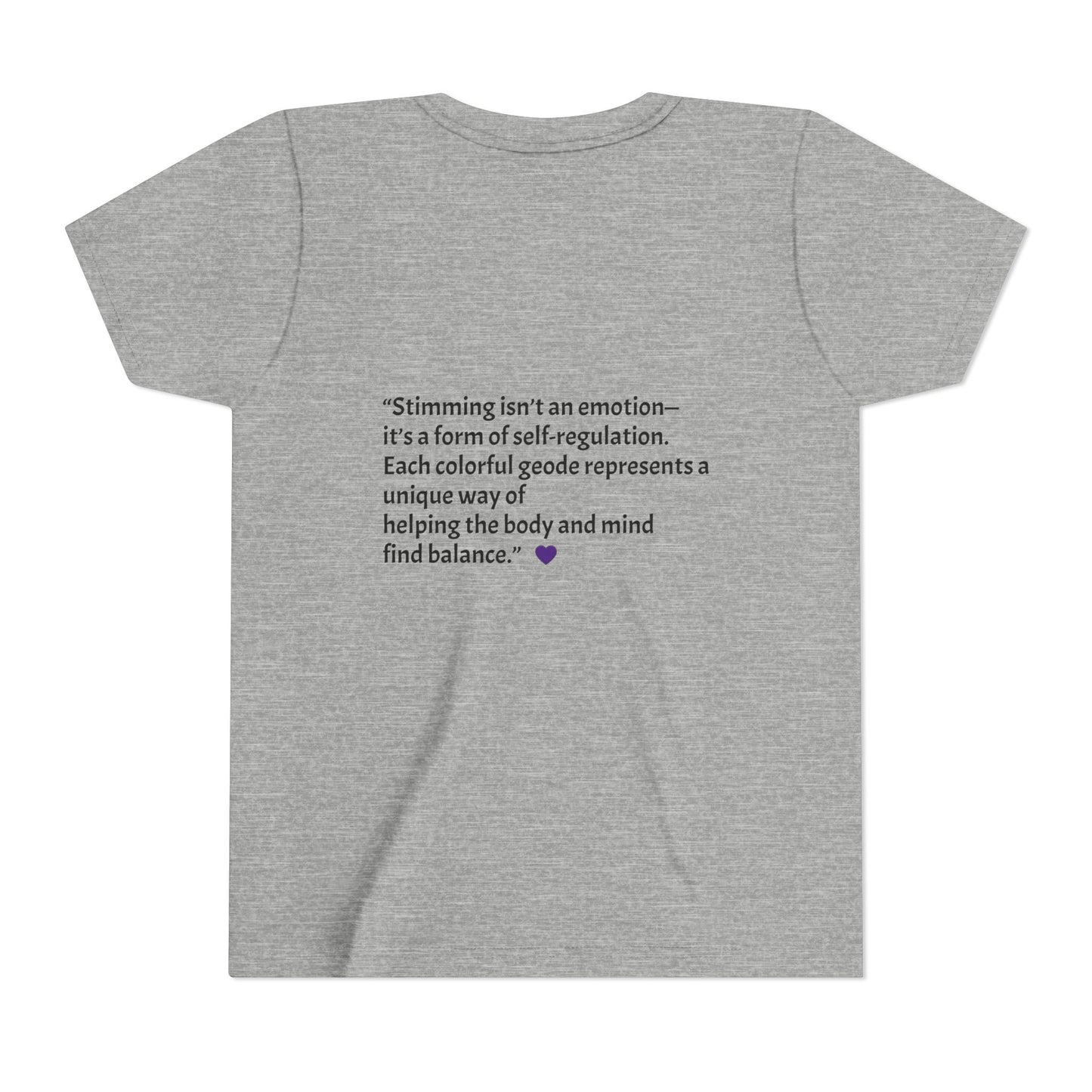“GEO Flaps with Sticks!” Stimming Geode -Autism Self Sensory Regulation Youth Tee