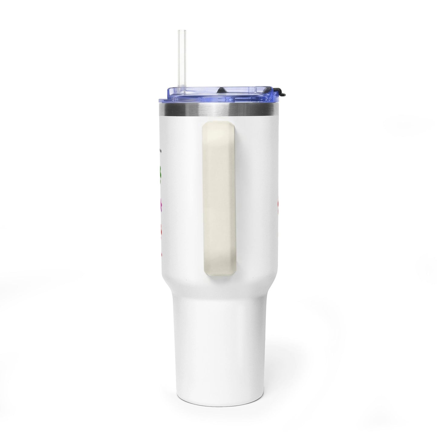 Autism Caregiver 40oz Thermal Tumbler – "Not Just a Caregiver" Insulated Travel Mug - Geo Rocks The 'Tism
