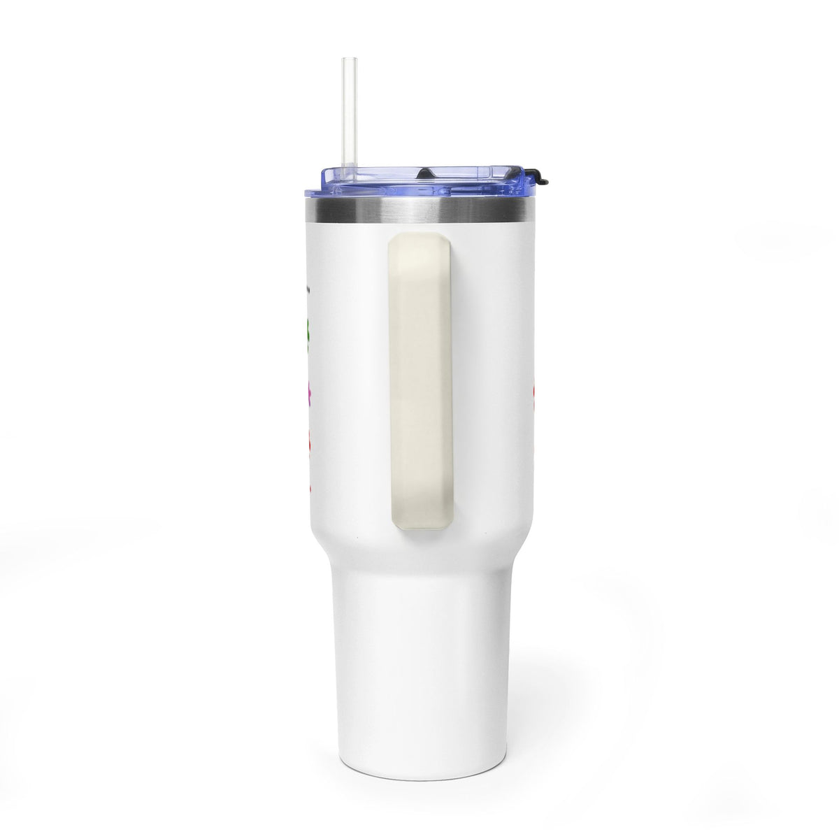 Autism Caregiver 40oz Thermal Tumbler – "Not Just a Caregiver" Insulated Travel Mug - Geo Rocks The 'Tism