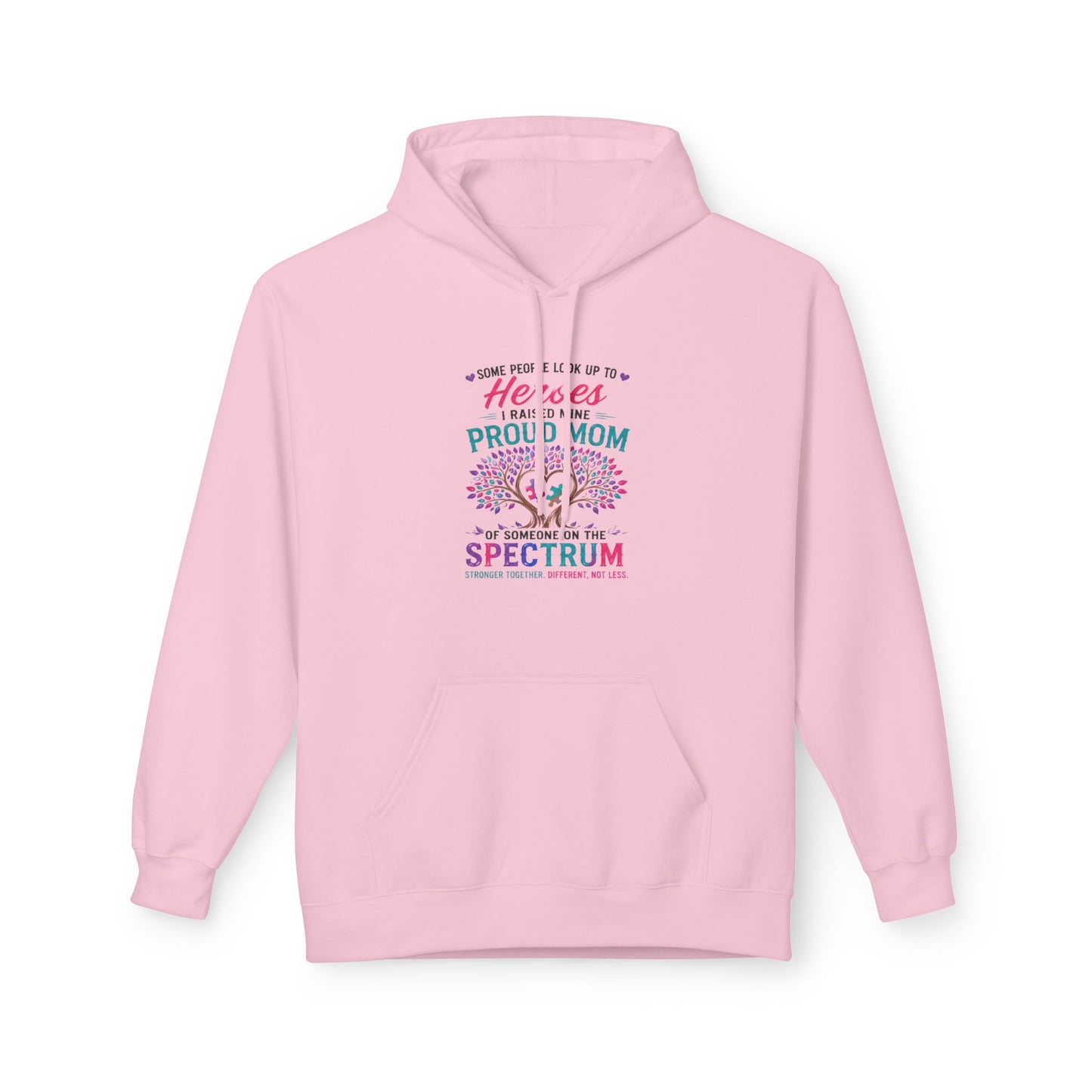 Autism Proud Mom Hoodie — "Heroes Come in All Colors" Comfort Pullover - Geo Rocks The 'Tism