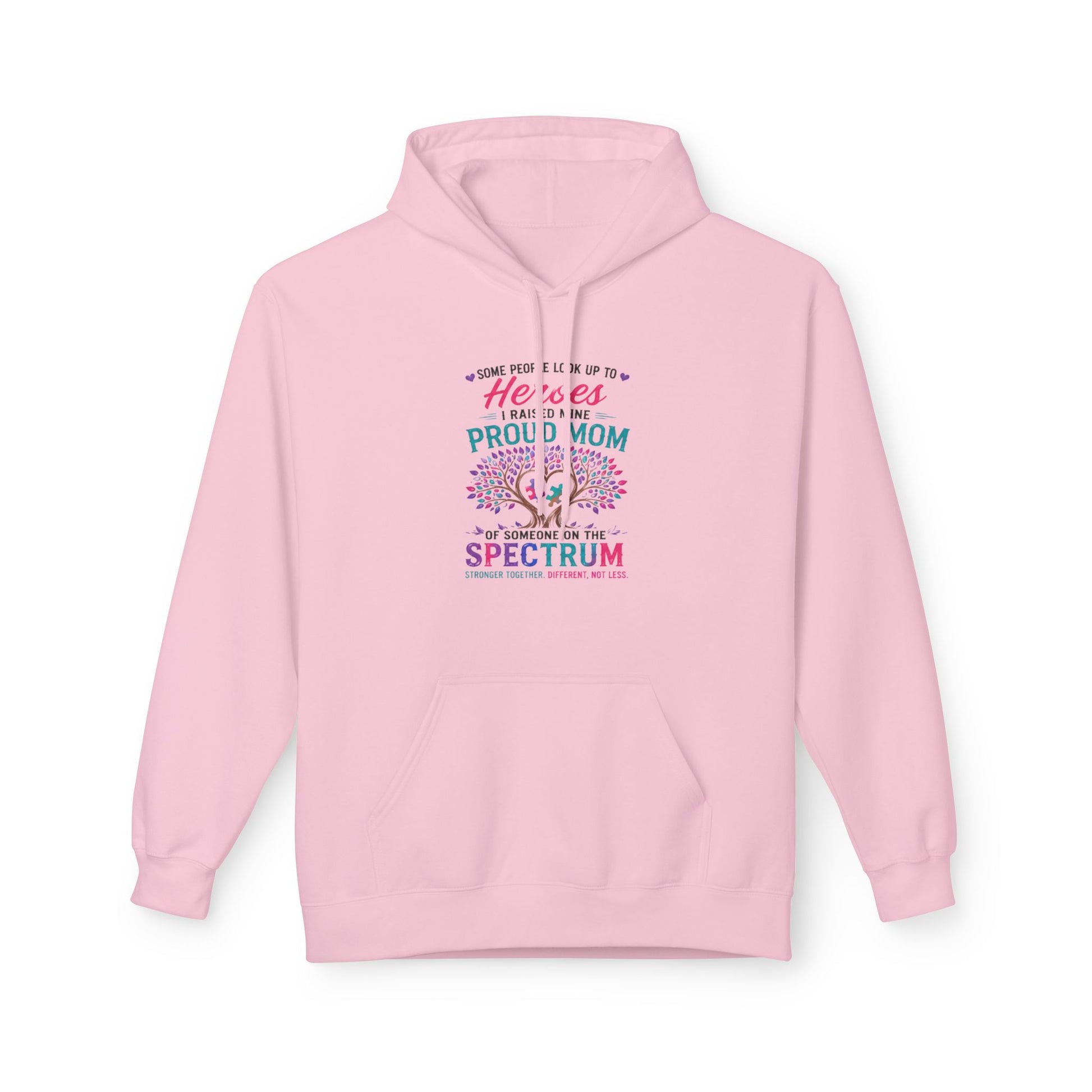 Autism Proud Mom Hoodie — "Heroes Come in All Colors" Comfort Pullover - Geo Rocks The 'Tism
