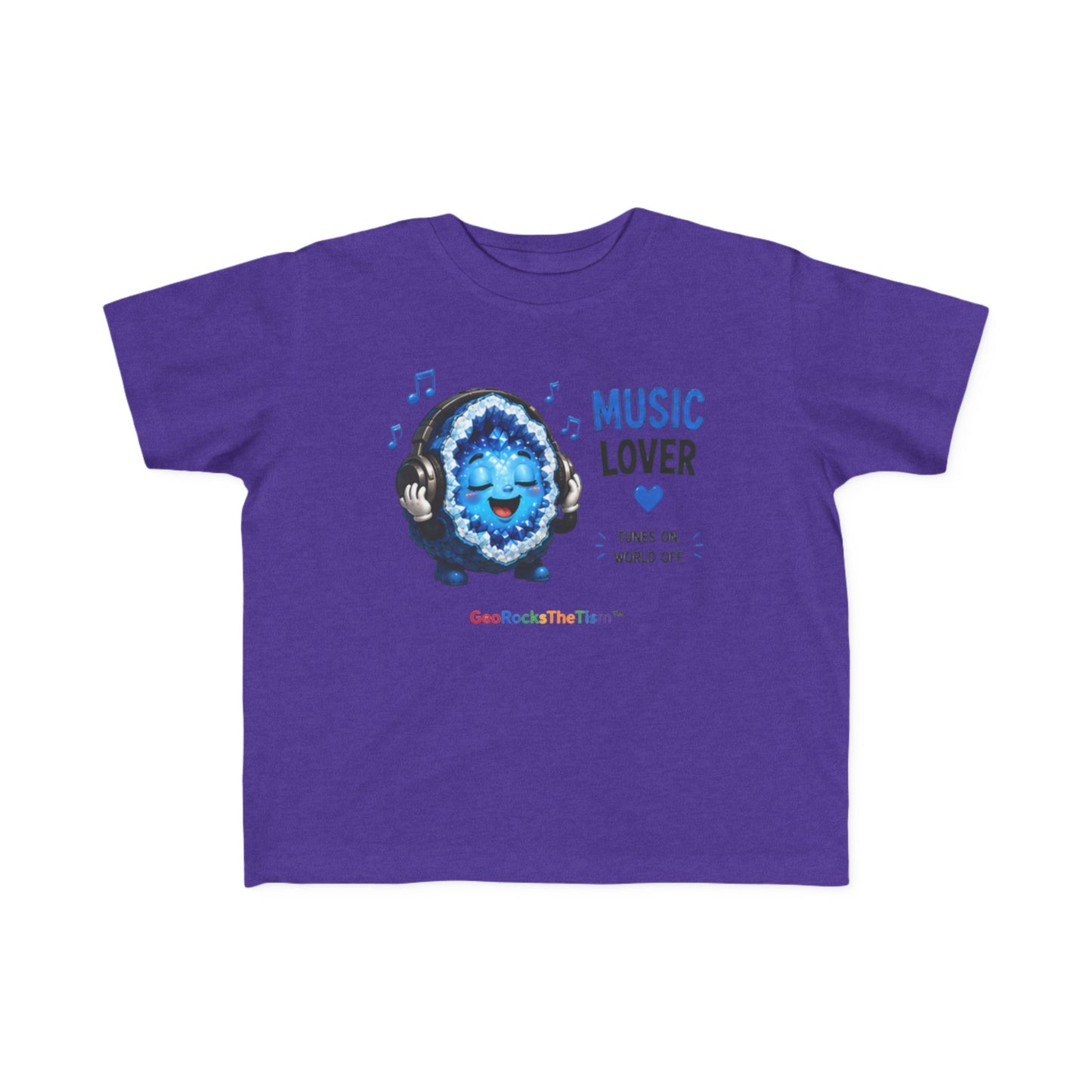 "Music Lover" Stimming Geode Autism Self Sensory Regulation Toddler Tee