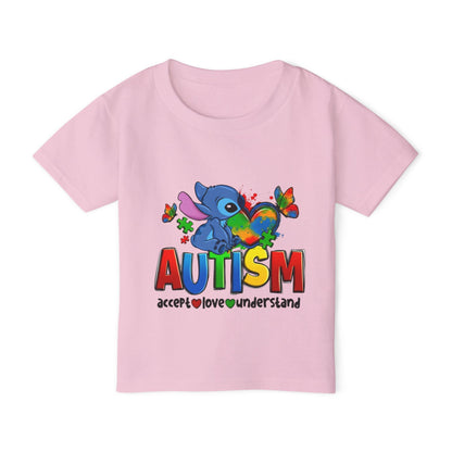 Autism Acceptance Toddler T-Shirt — "Accept Love Understand" Puzzle Heart Design - Geo Rocks The 'Tism