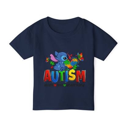 Autism Acceptance Toddler T-Shirt — "Accept Love Understand" Puzzle Heart Design - Geo Rocks The 'Tism