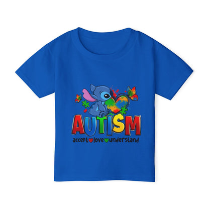 Autism Acceptance Toddler T-Shirt — "Accept Love Understand" Puzzle Heart Design - Geo Rocks The 'Tism