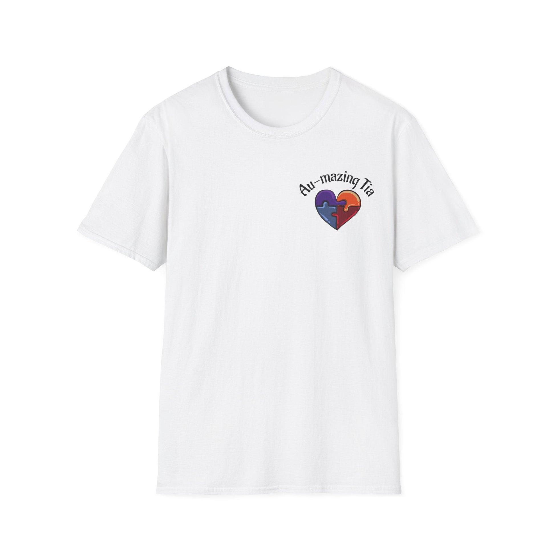Autism Awareness Heart T-Shirt — "Au-mazing" Puzzle Piece Tee - Geo Rocks The 'Tism