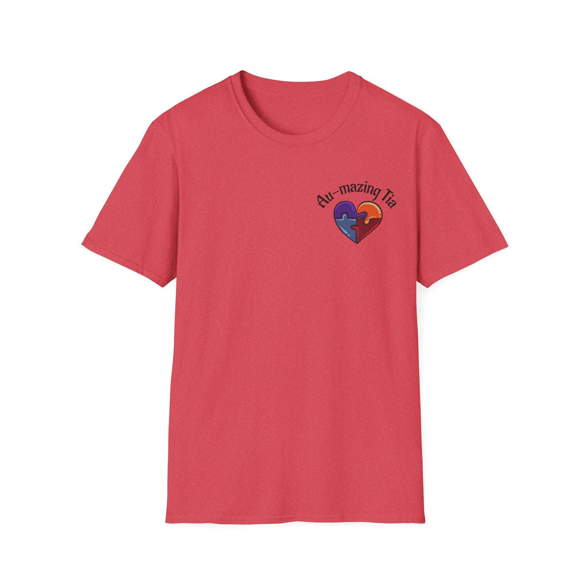 Autism Awareness Heart T-Shirt — "Au-mazing" Puzzle Piece Tee - Geo Rocks The 'Tism