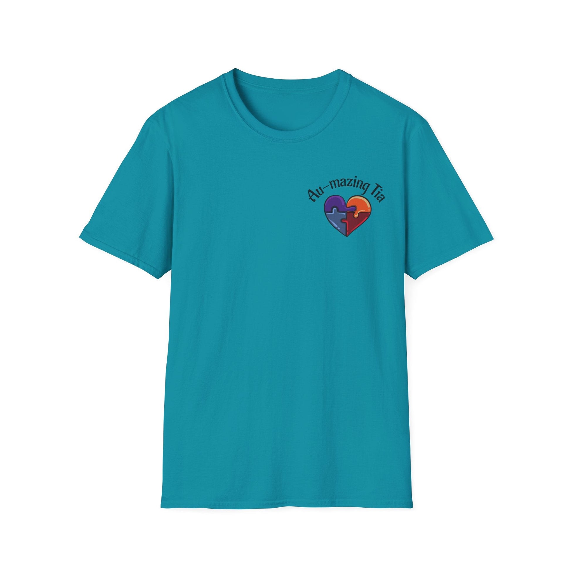 Autism Awareness Heart T-Shirt — "Au-mazing" Puzzle Piece Tee - Geo Rocks The 'Tism