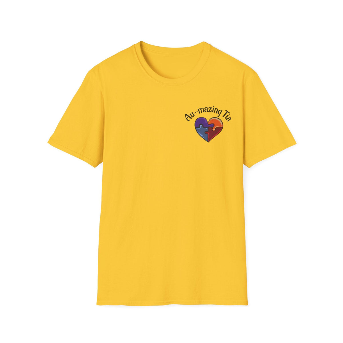 Autism Awareness Heart T-Shirt — "Au-mazing" Puzzle Piece Tee - Geo Rocks The 'Tism