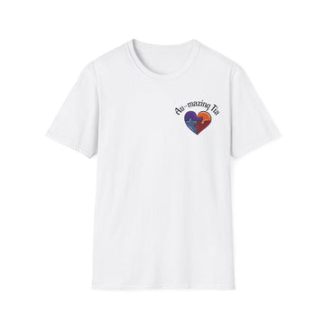 Autism Awareness Heart T-Shirt — "Au-mazing" Puzzle Piece Tee - Geo Rocks The 'Tism