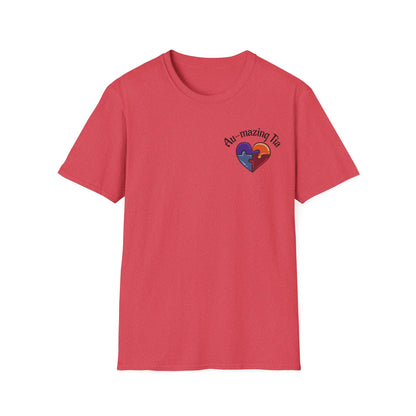 Autism Awareness Heart T-Shirt — "Au-mazing" Puzzle Piece Tee - Geo Rocks The 'Tism