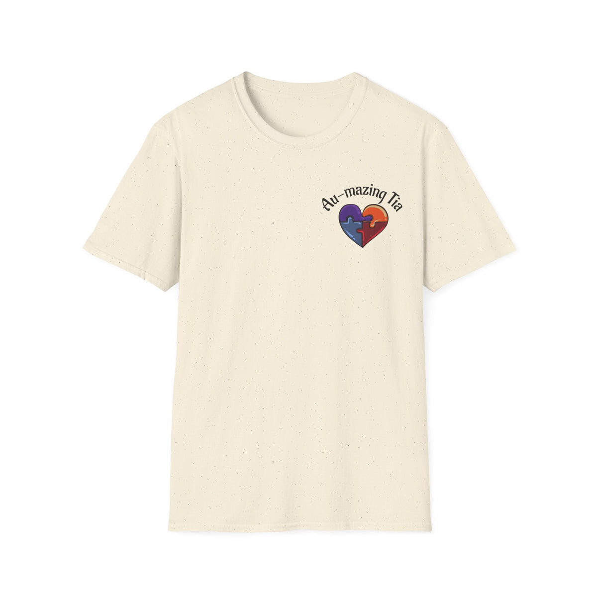 Autism Awareness Heart T-Shirt — "Au-mazing" Puzzle Piece Tee - Geo Rocks The 'Tism