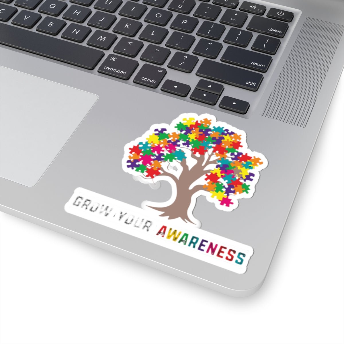 Autism Awareness Puzzle Tree Kiss - Cut Sticker – "Grow Your Awareness" - Geo Rocks The 'Tism