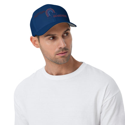 Autism awareness unisex cap in royal blue