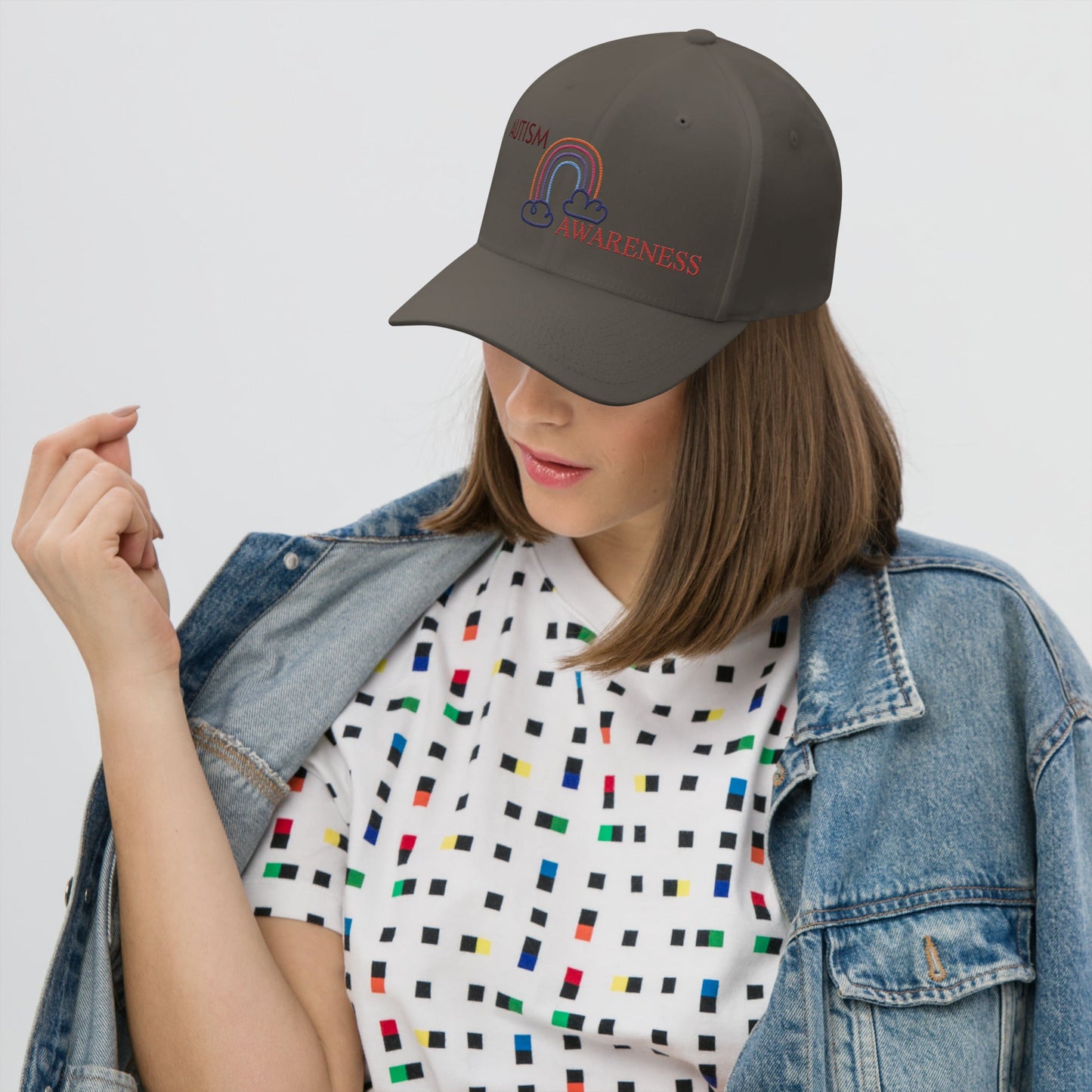 Autism Awareness Rainbow Unisex Cap -Wear Your Pride - Geo Rocks The 'Tism
