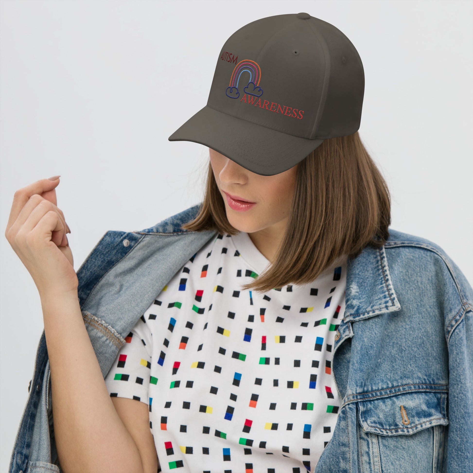 Autism Awareness Rainbow Unisex Cap -Wear Your Pride - Geo Rocks The 'Tism