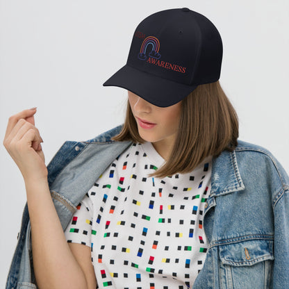 Autism Awareness Rainbow Unisex Cap -Wear Your Pride - Geo Rocks The 'Tism