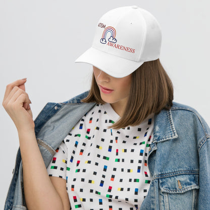 Autism Awareness Rainbow Unisex Cap -Wear Your Pride - Geo Rocks The 'Tism