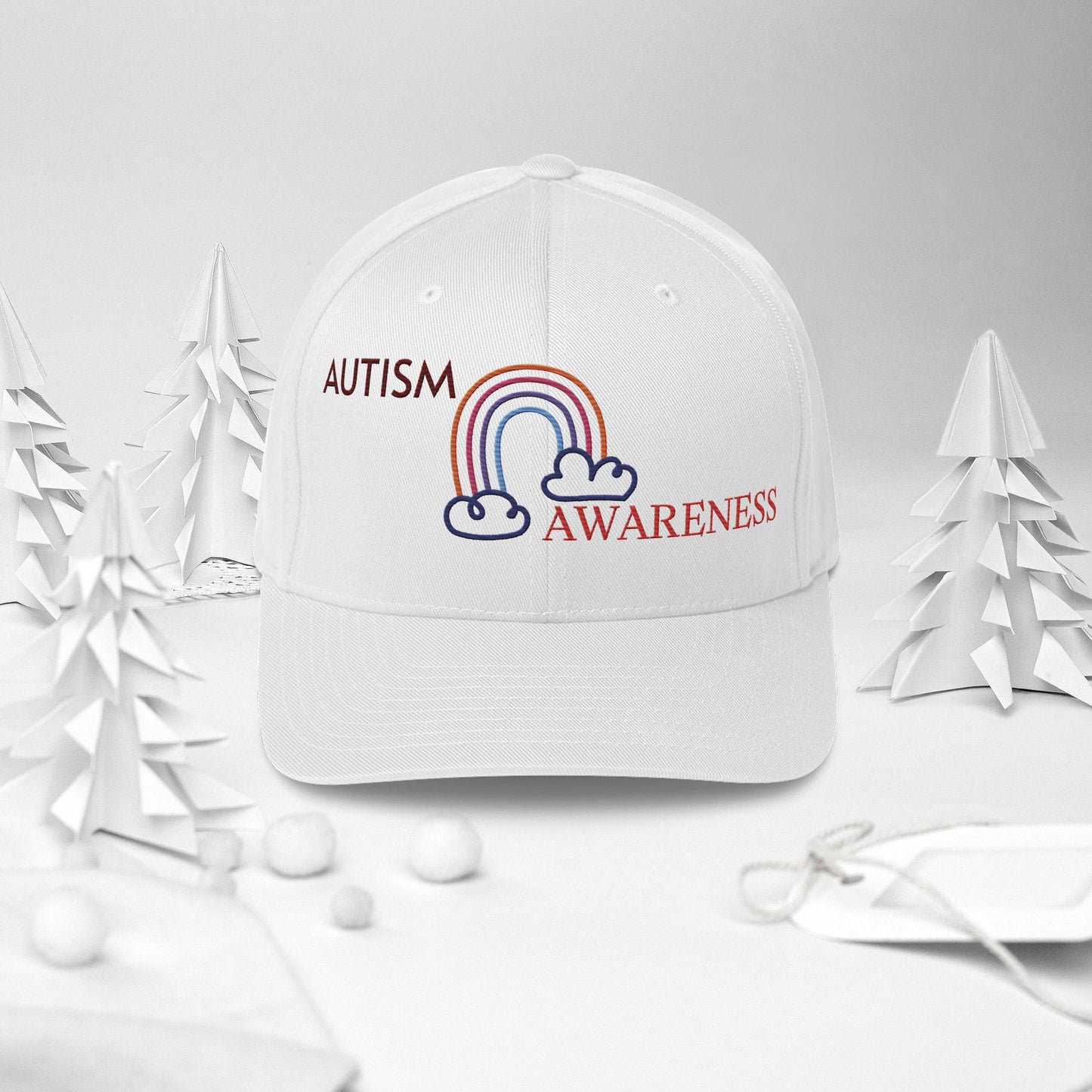 Autism Awareness Rainbow Unisex Cap -Wear Your Pride - Geo Rocks The 'Tism