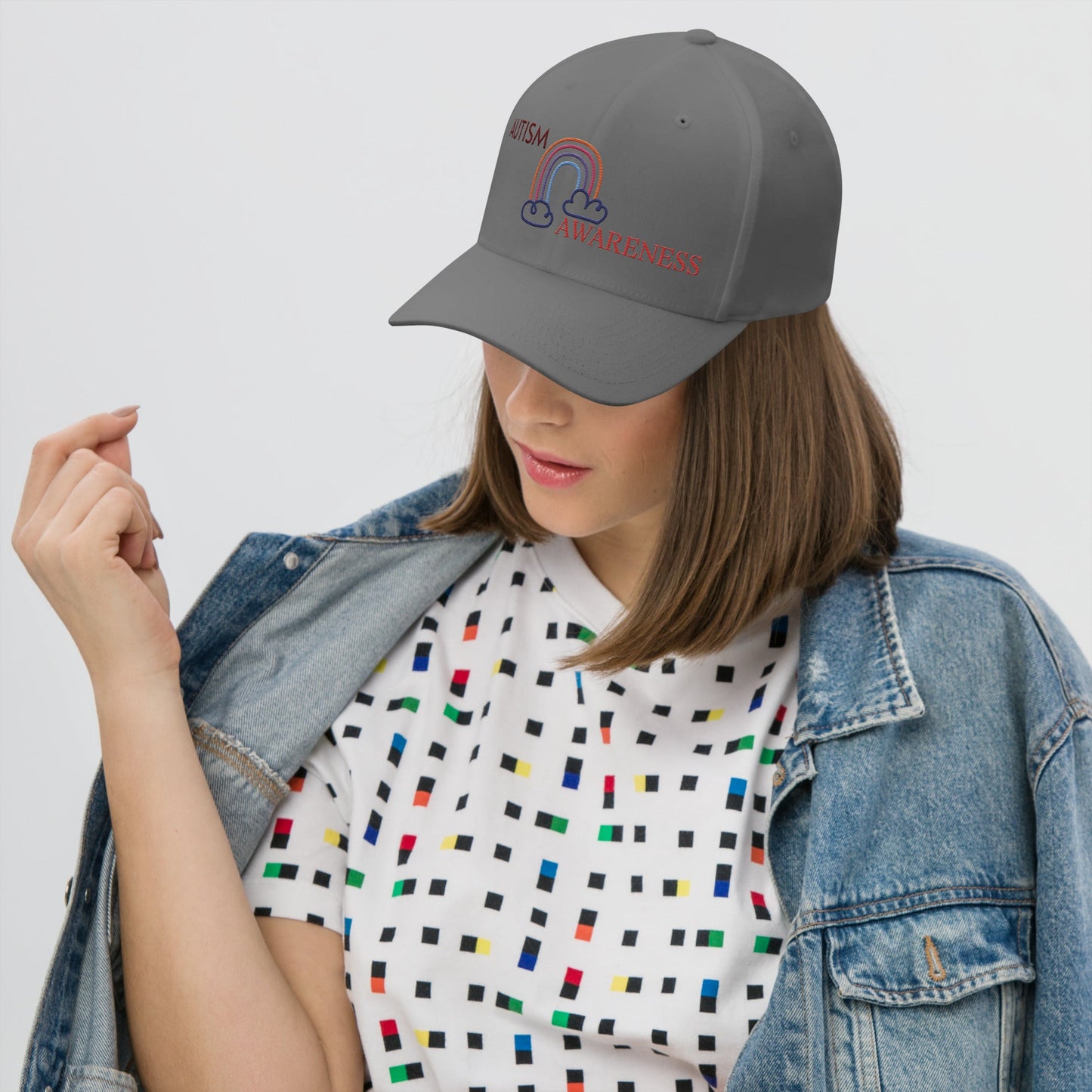Autism Awareness Rainbow Unisex Cap -Wear Your Pride - Geo Rocks The 'Tism