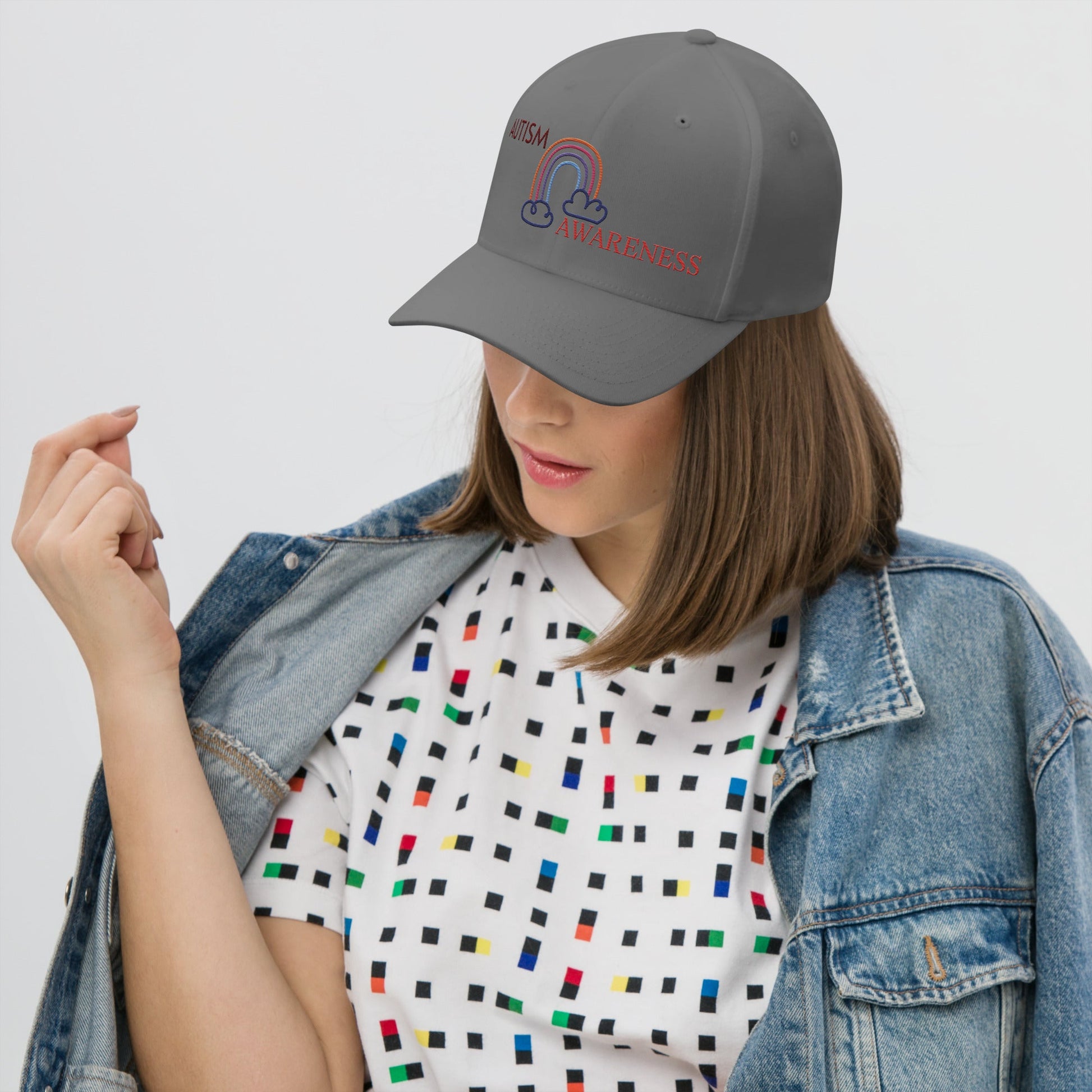 Autism Awareness Rainbow Unisex Cap -Wear Your Pride - Geo Rocks The 'Tism