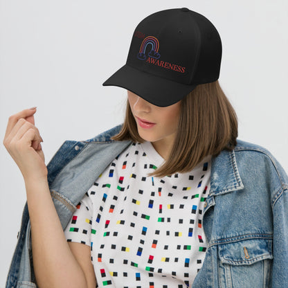Autism Awareness Rainbow Unisex Cap -Wear Your Pride - Geo Rocks The 'Tism