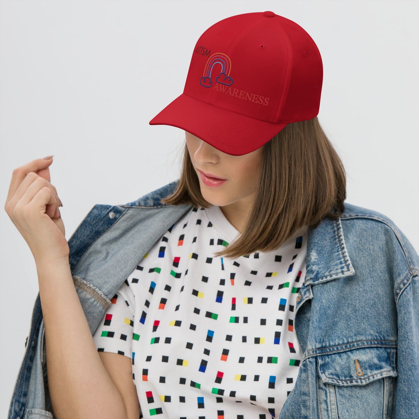 Autism Awareness Rainbow Unisex Cap -Wear Your Pride - Geo Rocks The 'Tism