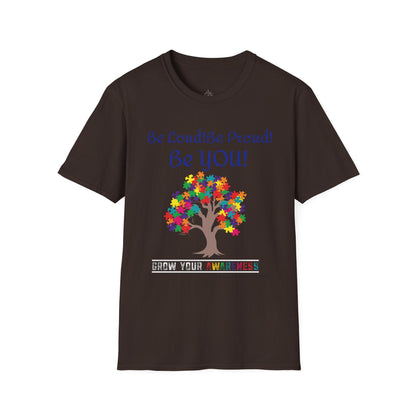 Autism Awareness T-Shirt – "Be Loud! Be Proud! Be You!" - Geo Rocks The 'Tism