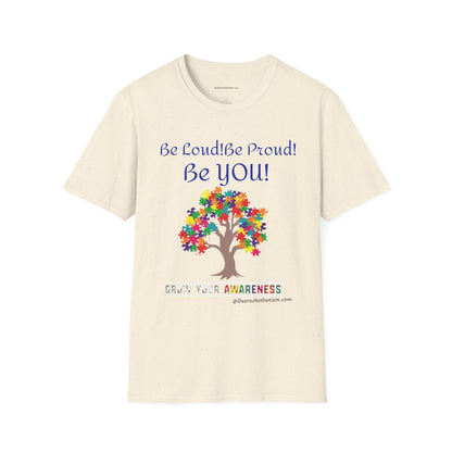 Autism Awareness T-Shirt – "Be Loud! Be Proud! Be You!" - Geo Rocks The 'Tism
