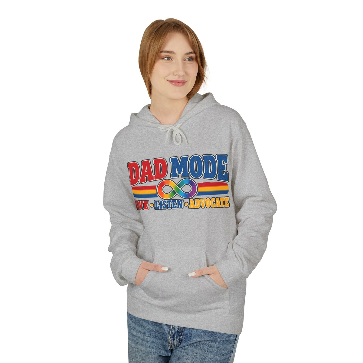 Autism Dad: Dad Mode Hoodie," Love • Listen • Advocate" - Geo Rocks The 'Tism
