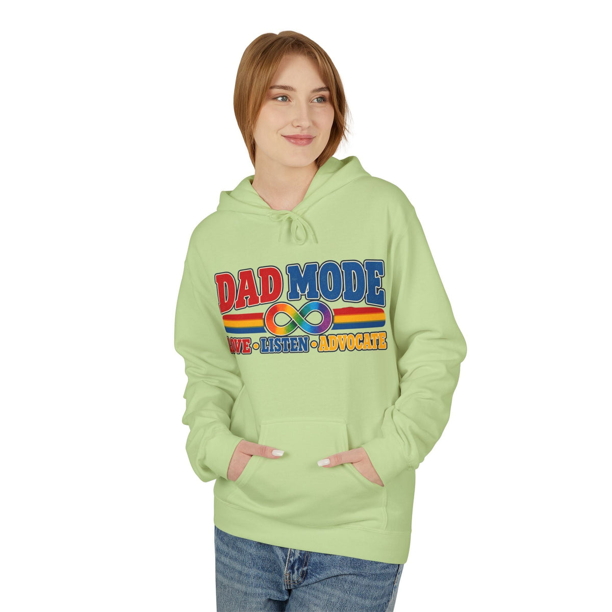 Autism Dad: Dad Mode Hoodie," Love • Listen • Advocate" - Geo Rocks The 'Tism