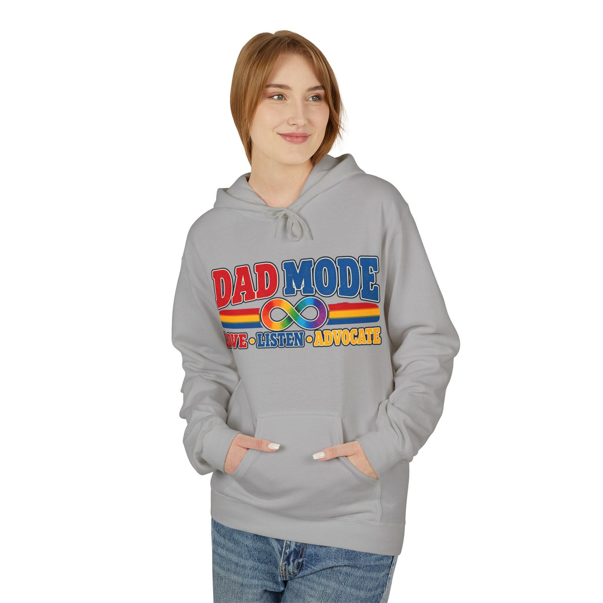 Autism Dad: Dad Mode Hoodie," Love • Listen • Advocate" - Geo Rocks The 'Tism