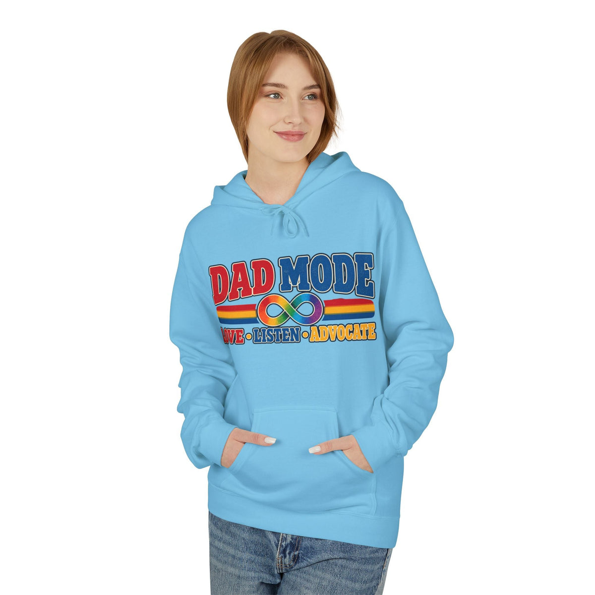 Autism Dad: Dad Mode Hoodie," Love • Listen • Advocate" - Geo Rocks The 'Tism