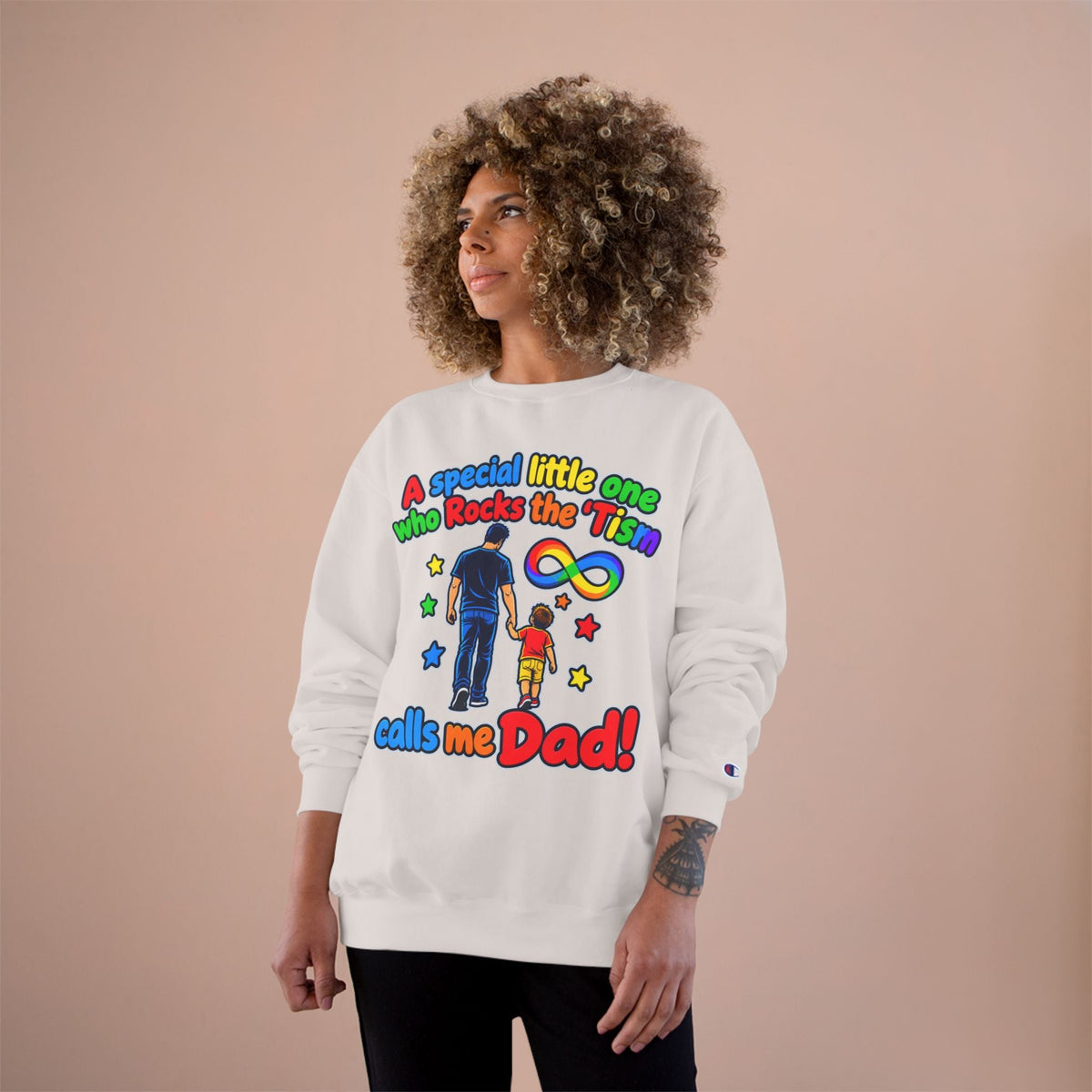 Autism Dad Sweatshirt “A special little one who Rocks the 'Tism calls me Dad!” - Geo Rocks The 'Tism