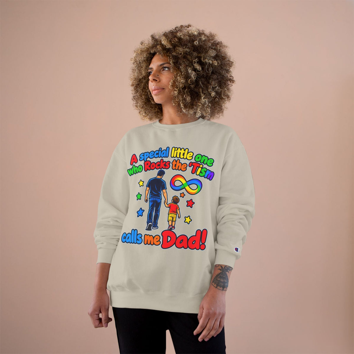 Autism Dad Sweatshirt “A special little one who Rocks the 'Tism calls me Dad!” - Geo Rocks The 'Tism