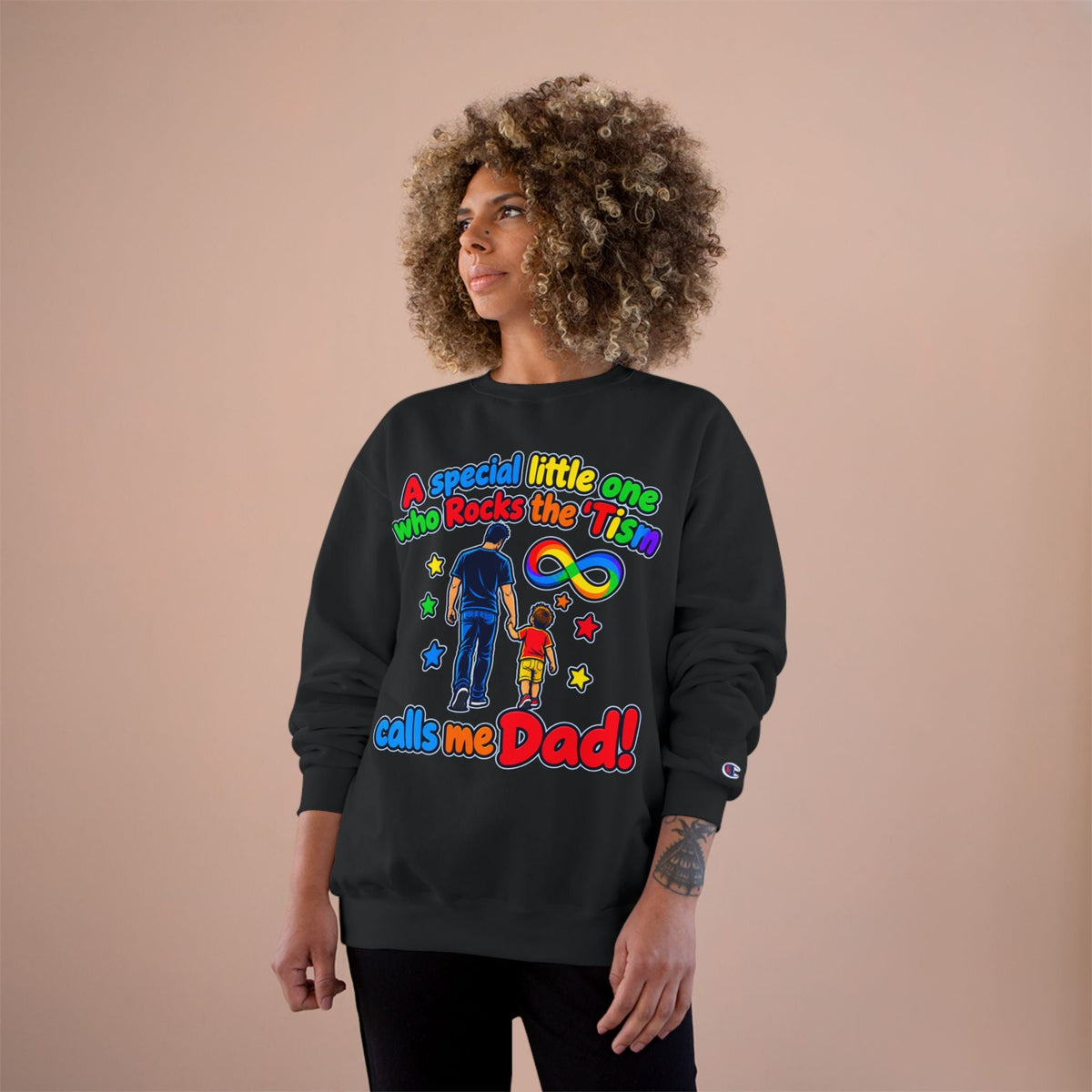 Autism Dad Sweatshirt “A special little one who Rocks the 'Tism calls me Dad!” - Geo Rocks The 'Tism