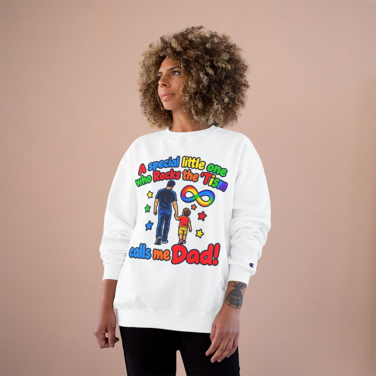Autism Dad Sweatshirt “A special little one who Rocks the 'Tism calls me Dad!” - Geo Rocks The 'Tism