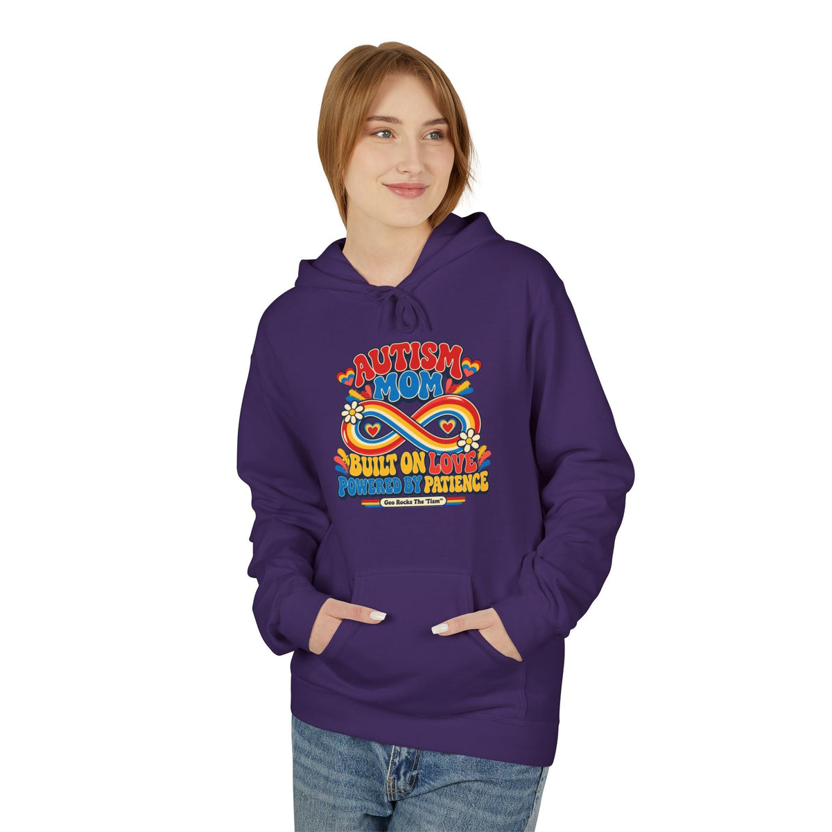 Autism Mom Hoodie-'Built on Love, Fueled by Patience' - Geo Rocks The 'Tism