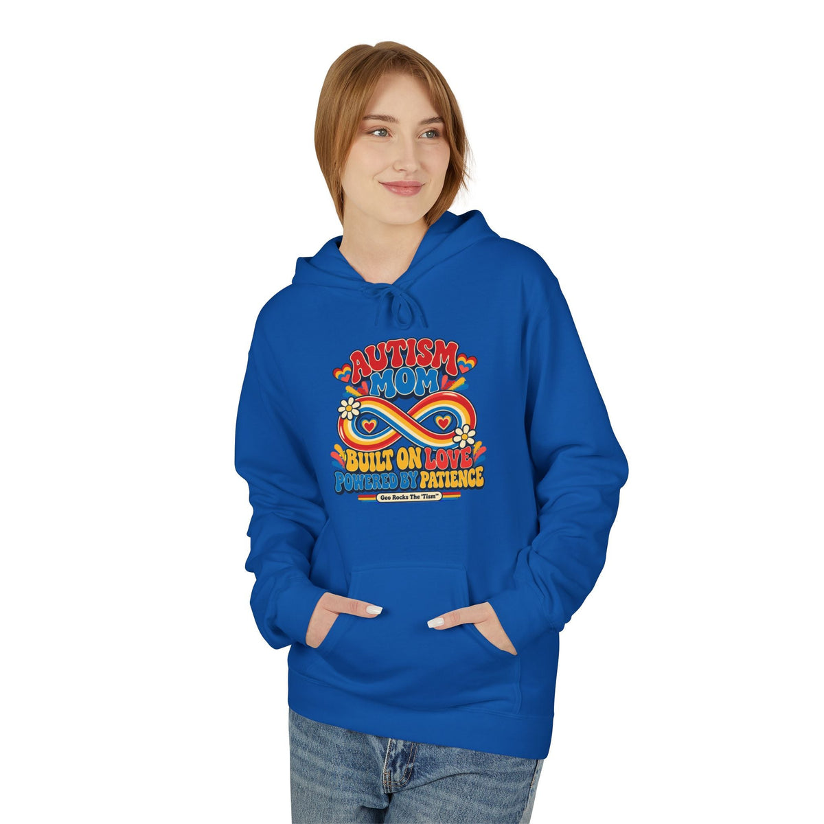 Autism Mom Hoodie-'Built on Love, Fueled by Patience' - Geo Rocks The 'Tism