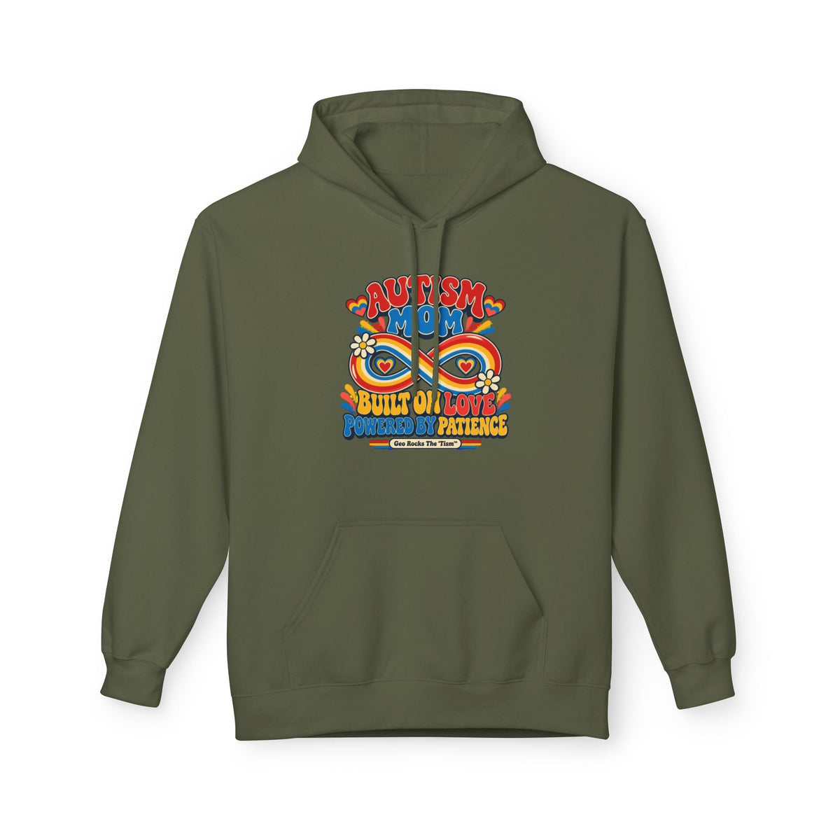 Autism Mom Hoodie-'Built on Love, Fueled by Patience' - Geo Rocks The 'Tism